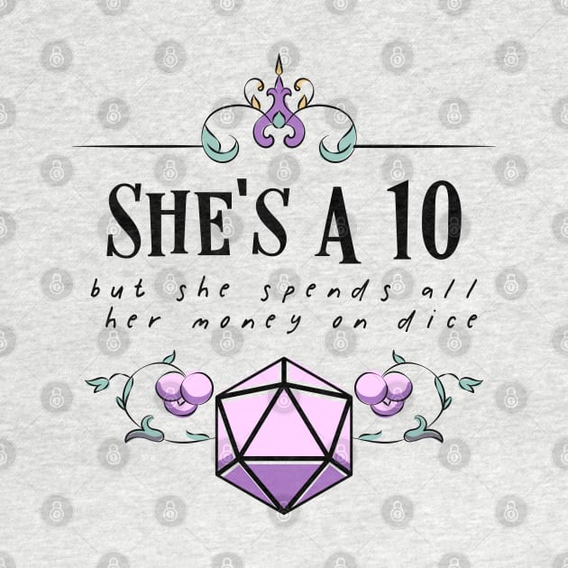 Shes a 10 Funny Dice Collector by pixeptional